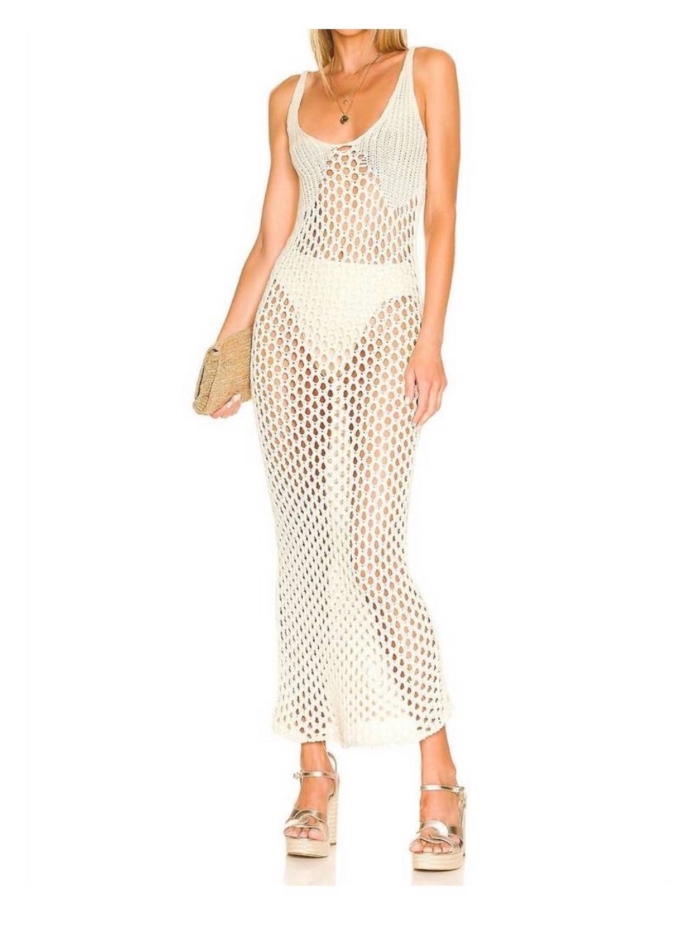 Misa Los Angeles Ursula Crochet dress